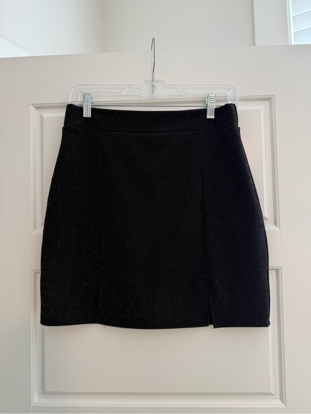 Black Sparkle Mini Skirt